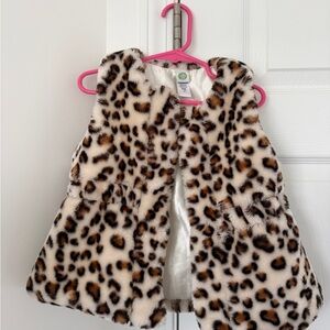 Little Me Girls Leopard Print Vest